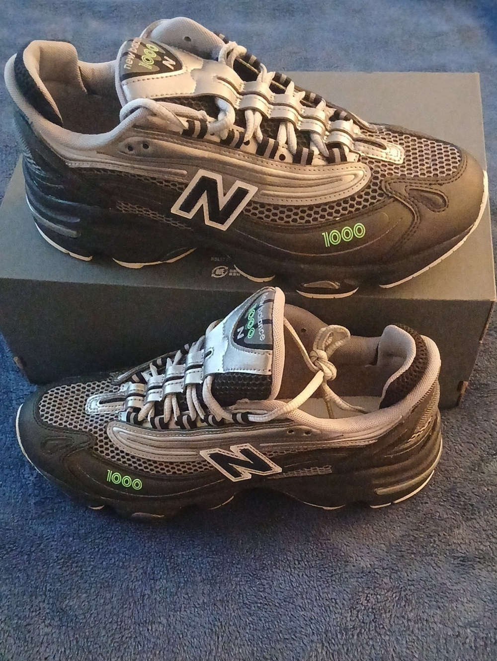 New Balance 1000 Lime Leaf M1000T Mens Size 9.5 Grey Sneakers New NIB